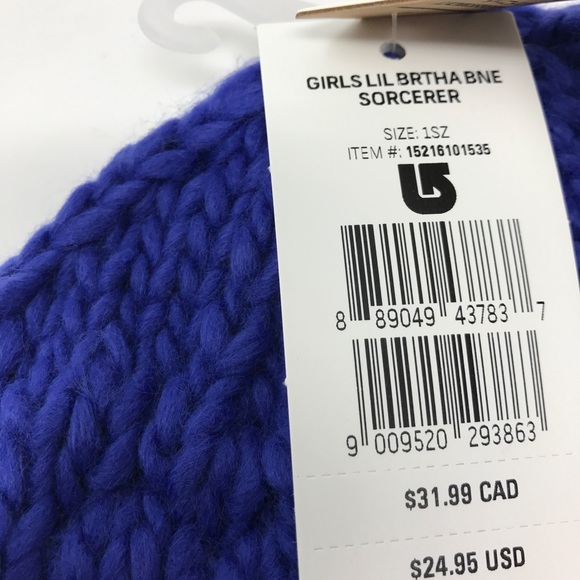 🍭Burton Lil Bertha Beanie Sorcerer Purple O/S - Picture 3 of 4